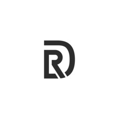 RD letter logo vector icon illustration