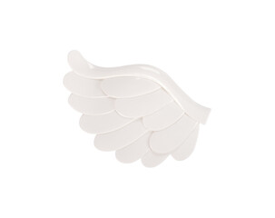 white wings isolated on white background