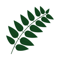 Naklejka premium stem with leaves