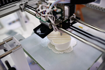 This is the way of the future. Shot of a 3d printer.