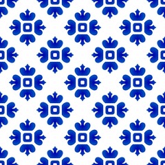 Ceramic pattern blue and white
