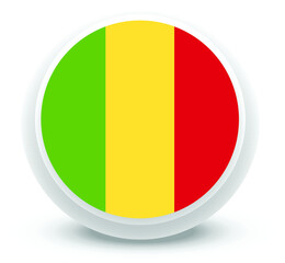 Fototapeta premium mali Flag Vector