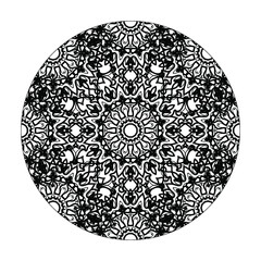 Hand drawn mandala. decoration in ethnic oriental  doodle ornament.