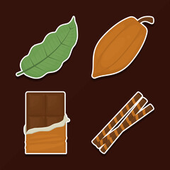 cocoa and chocolate set