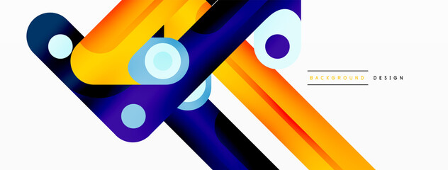 Lines geometric creative abstract background. Bright color line composition for wallpaper, banner, background or landing