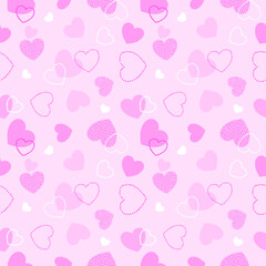 seamless pattern with hearts