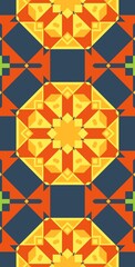 Fractodome Colorful Seamless Fractal Patterns