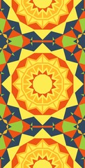 Fractodome Colorful Seamless Fractal Patterns