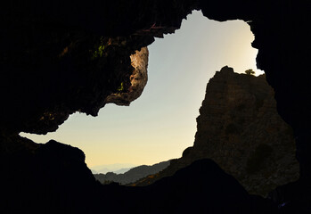 First discovery photo of legendary, mysterious and unusual cave area