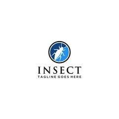 Insect protect logo design .