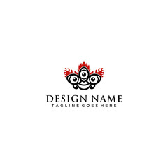 Obraz premium Spiritual design with three eyes.