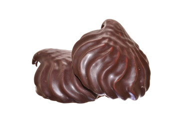 chocolate chip cookie isolated on white background