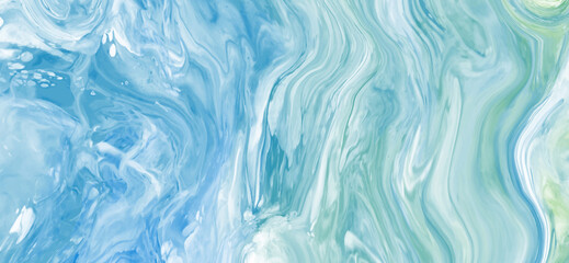 Obraz premium Elegant banner template design with blue paint.