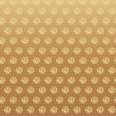 Korean traditional pattern Vector illustration, korean old patterns golden color background. Graphic design elements. Isolated objects, 
oriental vector pattern