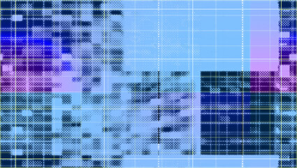 Abstract glitch art background image.