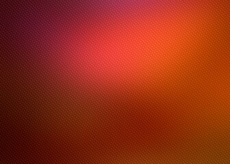 Red pink orange colorful gradient background with metallic effect. Polished surface covered dots grid pattern. Abstract txture.
