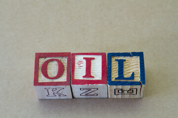 The term oil visually displayed