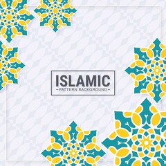 colorful islamic arabic pattern background