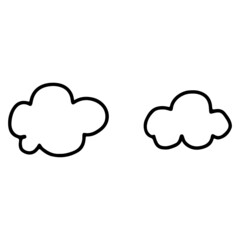 cloud hand drawing
