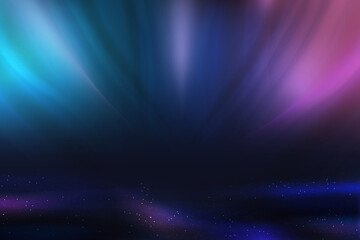 Obraz premium Magic abstract background, blue and purple blurred motion lines and stars in space vector illustration. Neon stripes and luminous waves of galaxy in digital advertising presentation for product
