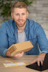 small business parcel for shipment to client at home