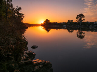 Golden Riverside Sunrise