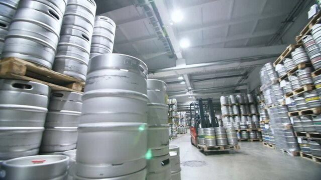 Warehouse keg at the brewery.