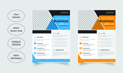Professional business flyer template design