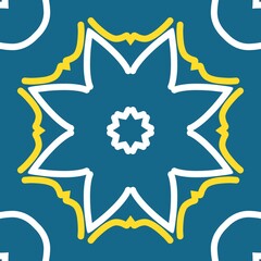 Beautiful pattern with geometric style inspired by arabian culture