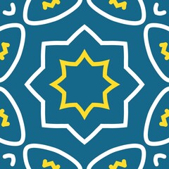 Beautiful pattern with geometric style inspired by arabian culture