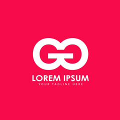 GG Letter Dumbbell Logo Design