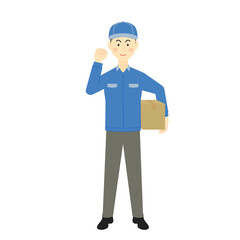 職業[宅配業者の男性]