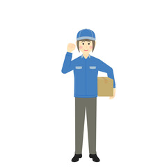 職業[宅配業者の女性]