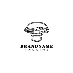 mushroom logo icon design template vector illustration