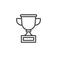 Trophy cup line icon