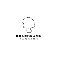 mushroom logo icon design template vector illustration