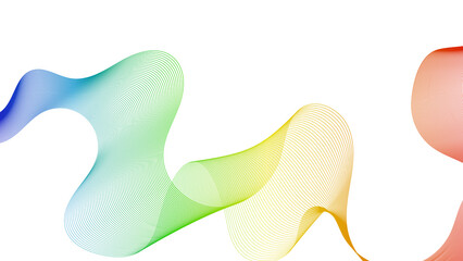 Abstract backdrop with wave gradient lines