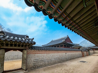 Fototapeta na wymiar Cultural Heritage architecture Gyeongbokgung Royal Palaces history southKorea Kpop BTS