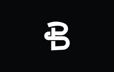 Curvy B Modern and unique initials logo design
