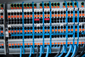 KNX-Installationsbus. Gebäudeautomation mit KNX. selektiver Fokus 
