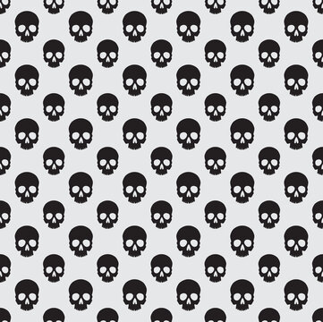 eps:seamless pattern with skulls 1