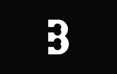 Pet Bone Letter B Modern and unique  initials logo design