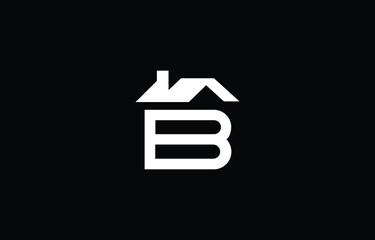 House Letter B Modern and unique  initials logo design