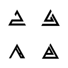 letter a logo vektor illustration design