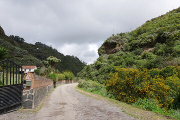 Stra&szlig;e auf Gran Canaria mit Landschaft