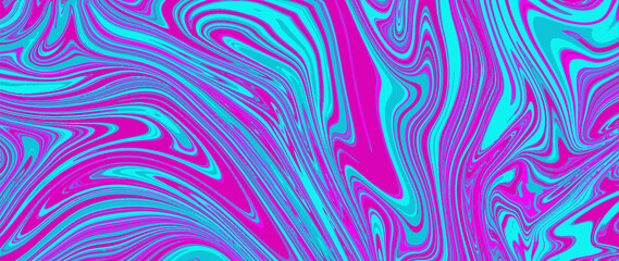 Abstract gradient fluid art background. Modern illustration wallpaper with blue and pink colors dynamic wave texture. Liquid hand drawn design for banner, business, ads, wall art, decoration.