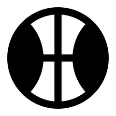 basketball glyph icon