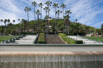 Wasserspiele im Parque Dorada in Las Palmas de Gran Canaria