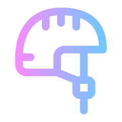 helmet gradient icon