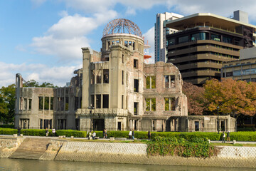 Hiroshima Peace Memorial, this ruin serve as a memorial to the over 140,000 people who were killed in the atomic bombing of Hiroshima at the end of World War II.